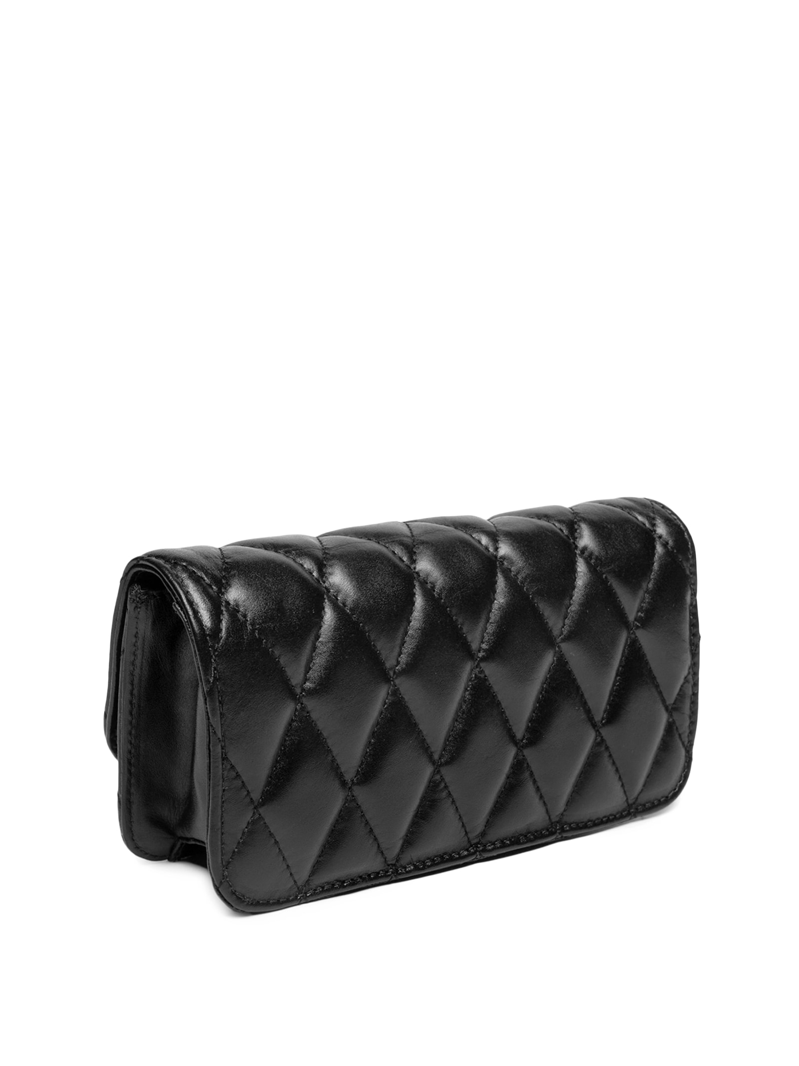 Bolsa Feminina Pequena Couro Preto Carrano