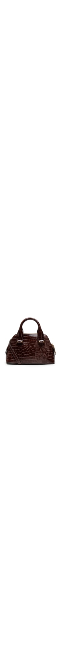 Bolsa Feminina Pequena Croco Dacar - Marrom