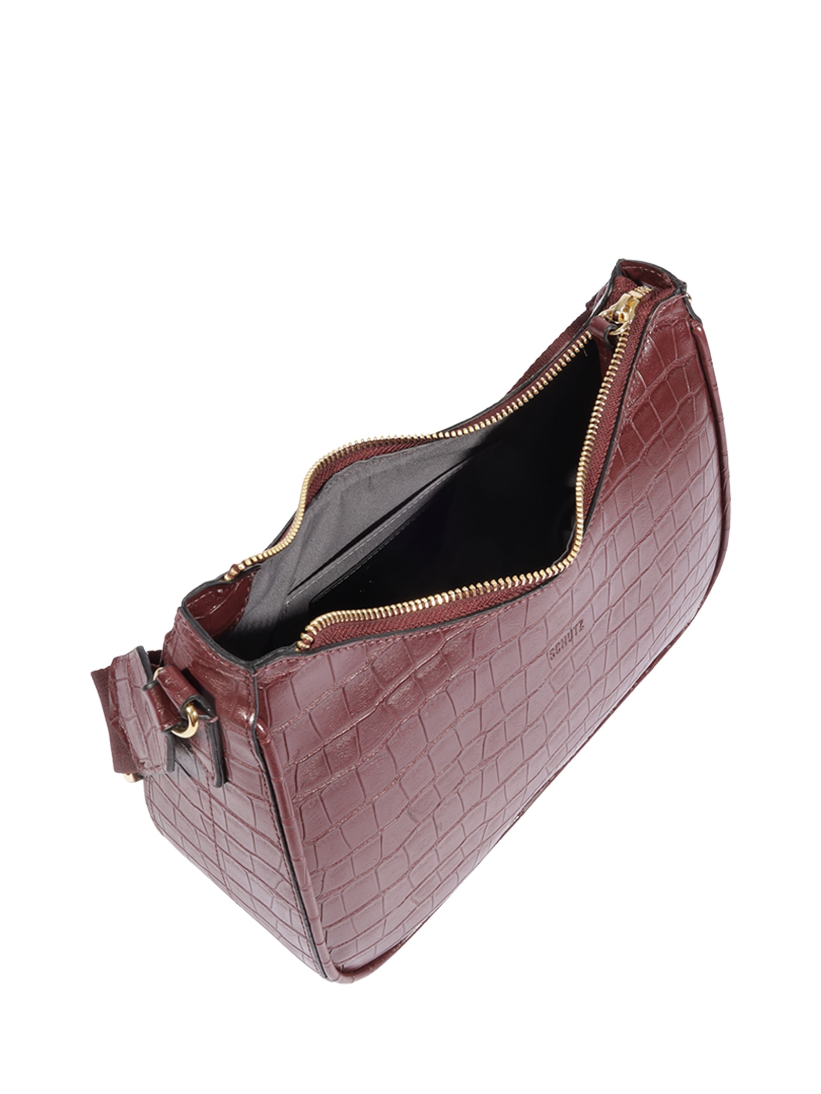 Bolsa Feminina Pequena Crocodiles Othe Vermelho Schutz