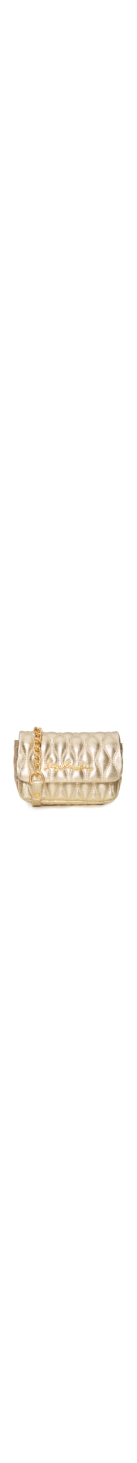 Bolsa Feminina Pequena Crossbody Couro - Dourado