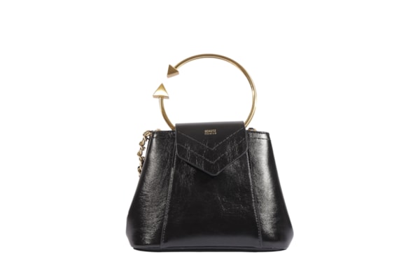 Bolsa Feminina Pequena Crossbody Lola Couro - Preto