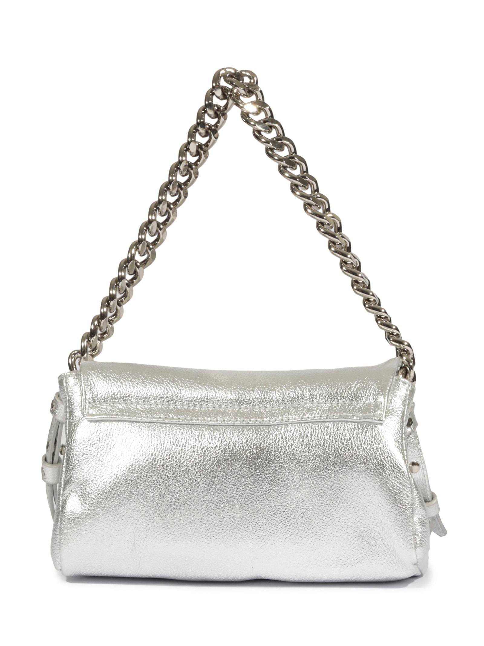 Bolsa Feminina Pequena Easy Fly Metal Prateado Schutz