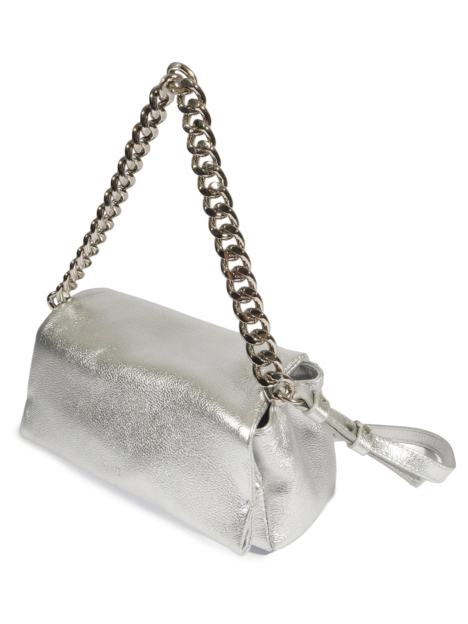 Bolsa Feminina Pequena Easy Fly Metal Prateado Schutz