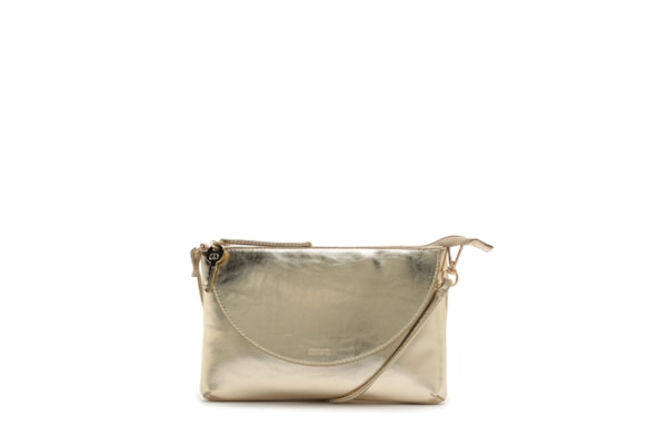 Bolsa Feminina Pequena Eco Napa Iron - Dourado