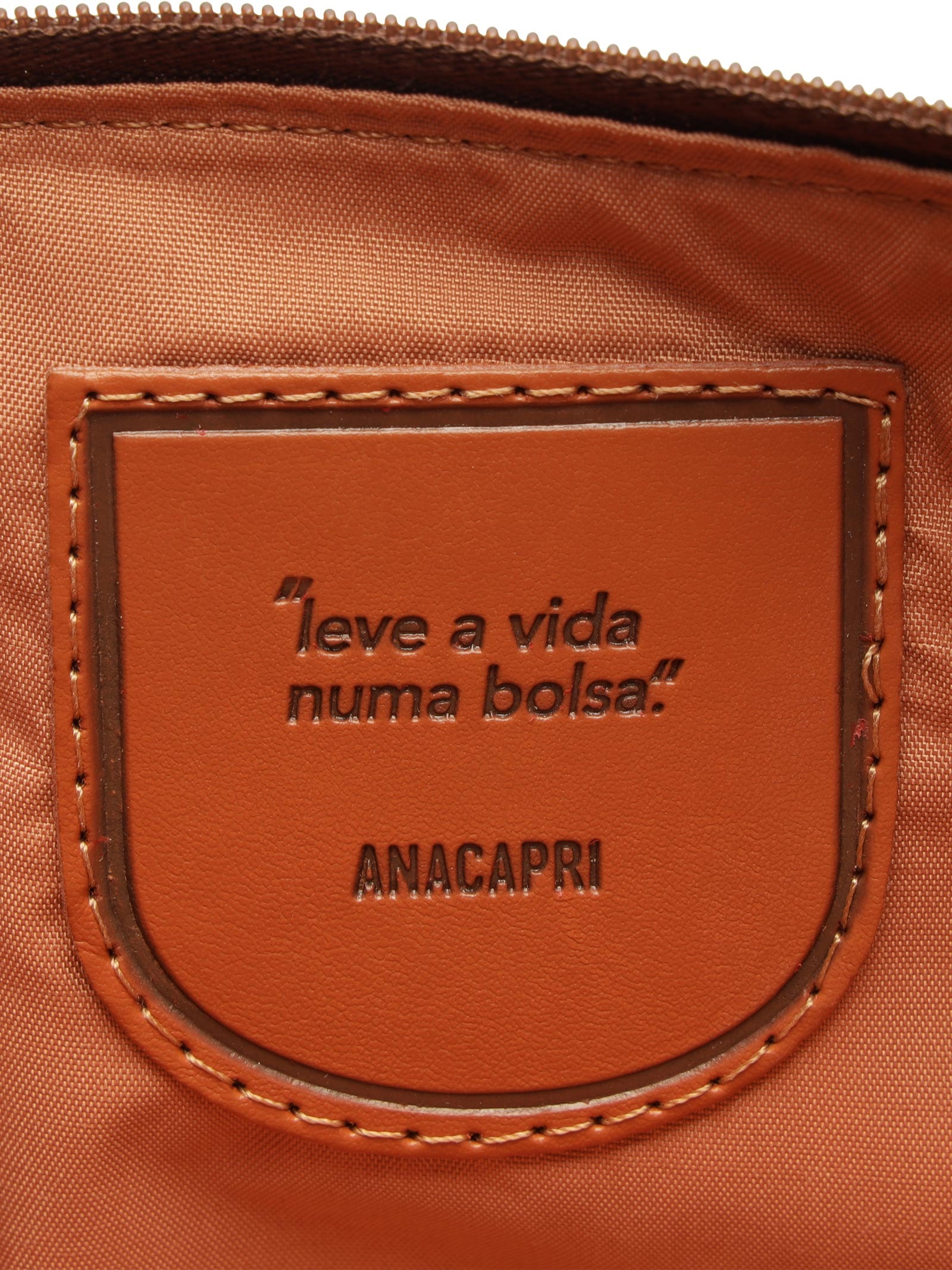 Bolsa Feminina Pequena Eco Napa Iron Marrom Anacapri