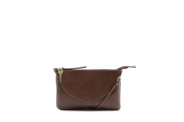 Bolsa Feminina Pequena Eco Napa Iron - Marrom