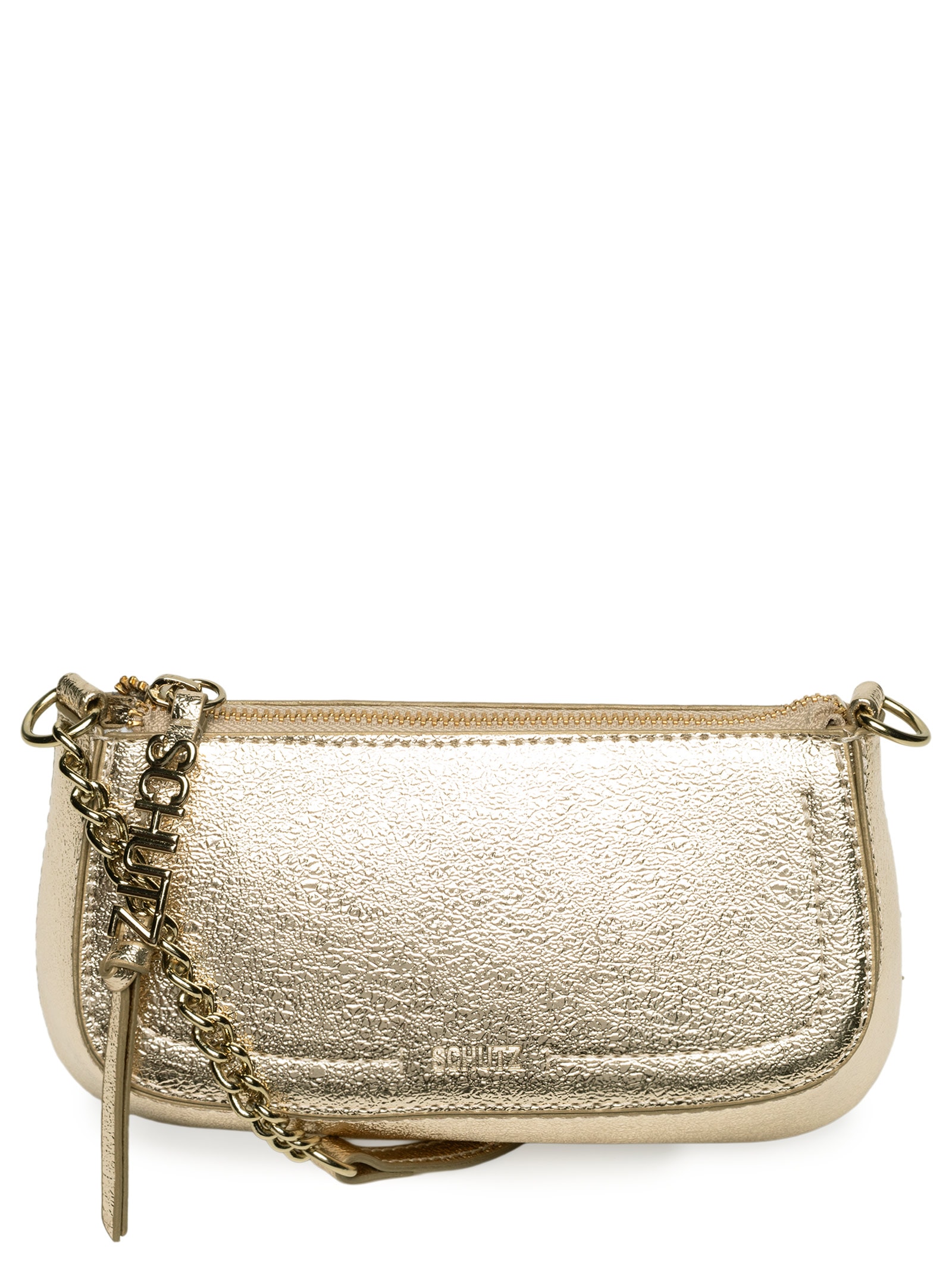 Bolsa Feminina Pequena Elettra Tecno Dourado Schutz