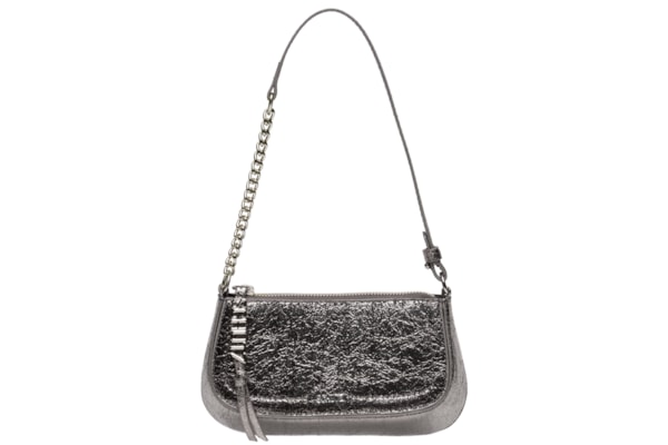 Bolsa Feminina Pequena Elettra Tecno - Prateado