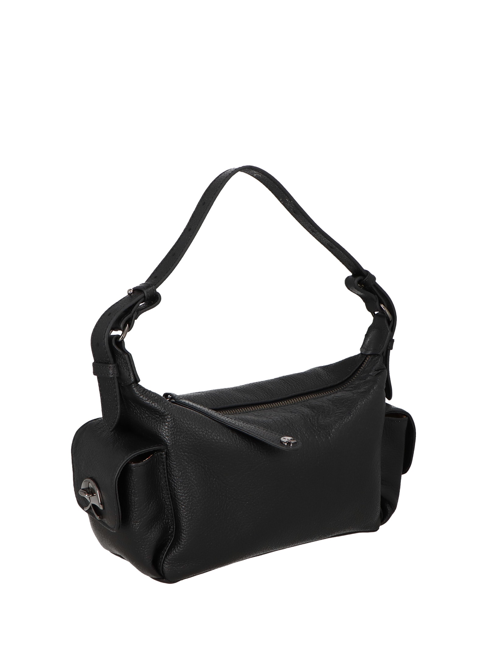 Bolsa Feminina Pequena Em Couro Campero Preto Luiza Barcelos