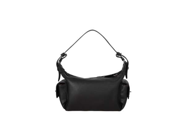 Bolsa Feminina Pequena Em Couro Campero - Preto
