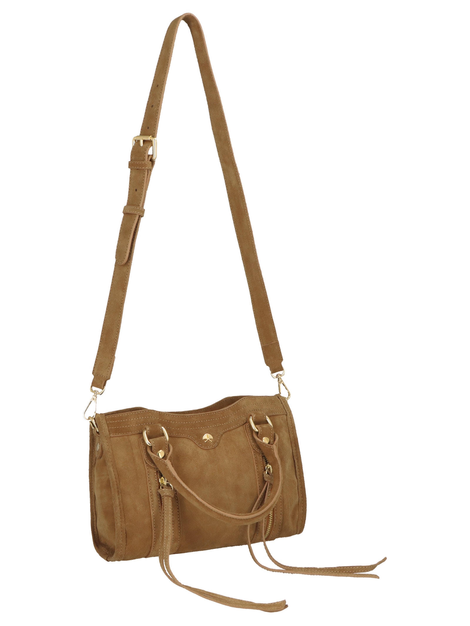 Bolsa Feminina Pequena Em Couro Marrom Luiza Barcelos