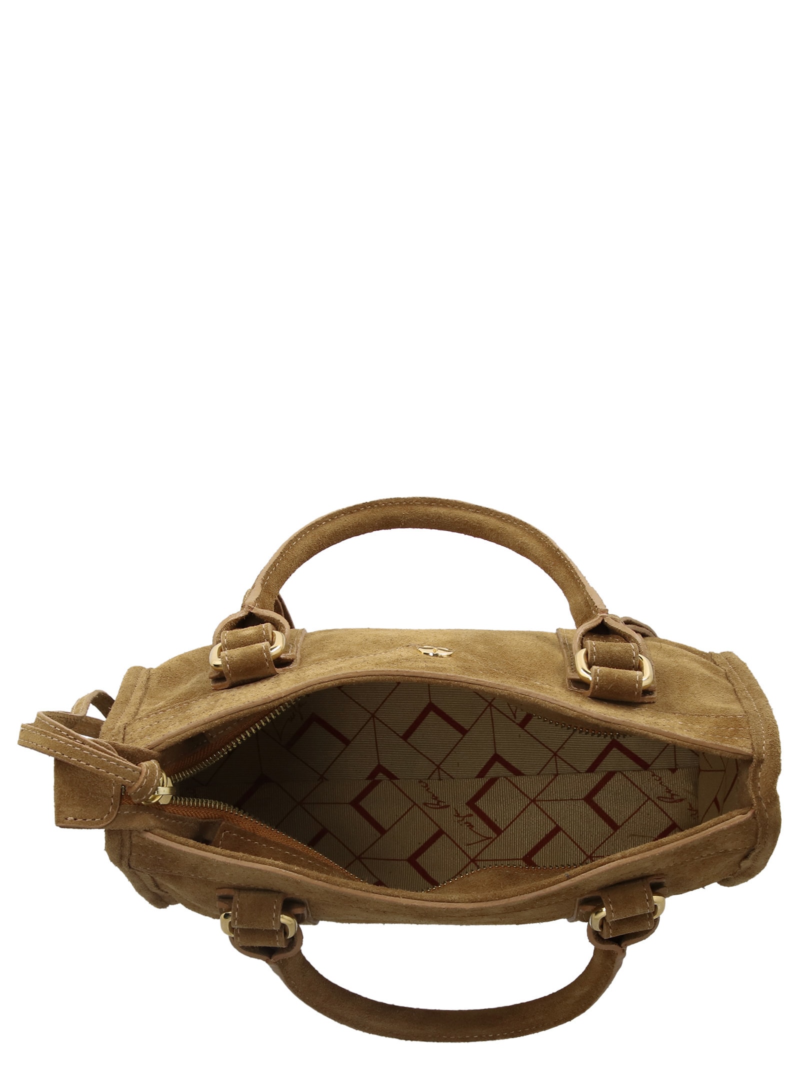 Bolsa Feminina Pequena Em Couro Marrom Luiza Barcelos