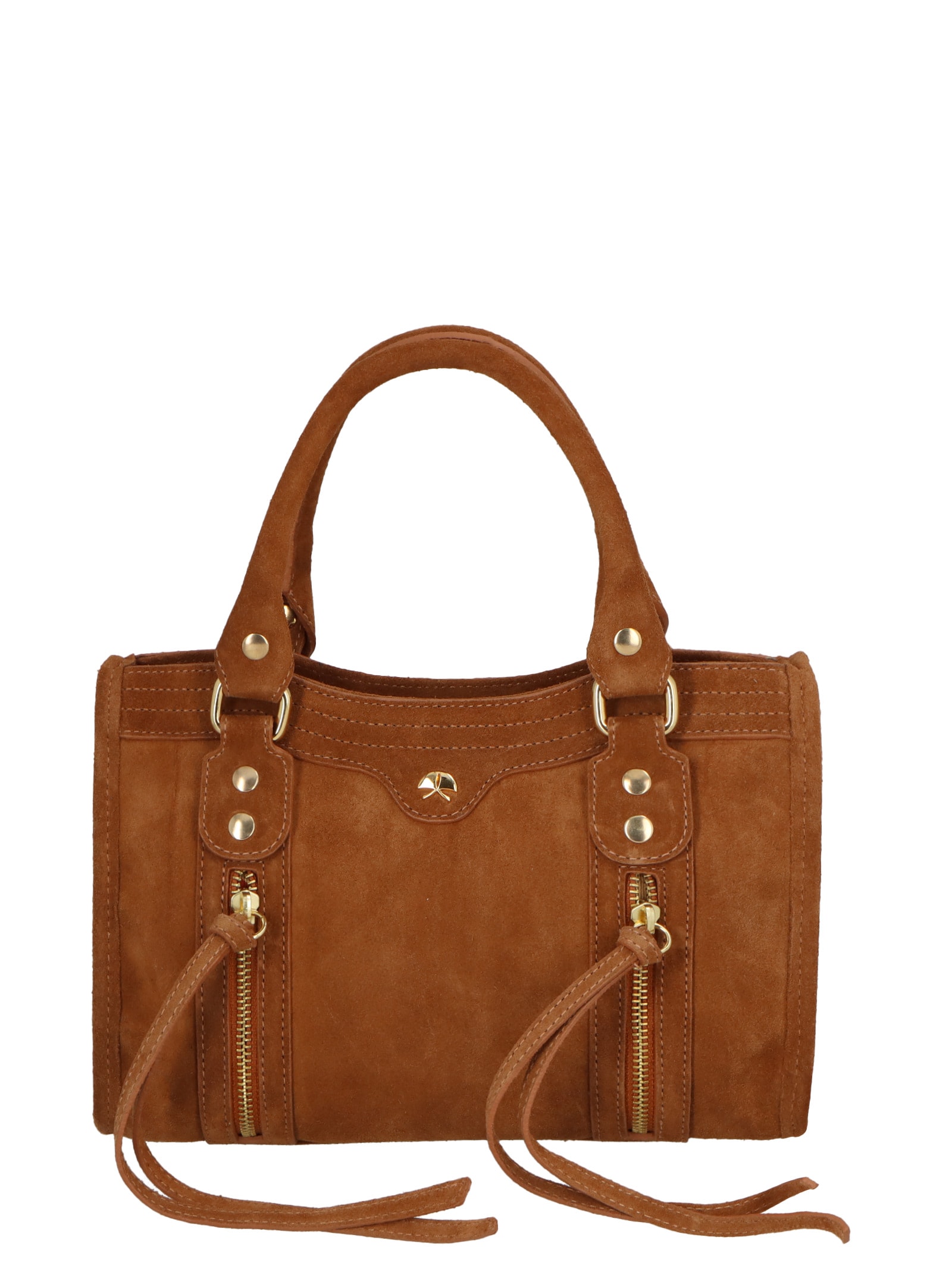 Bolsa Feminina Pequena Em Couro Marrom Luiza Barcelos