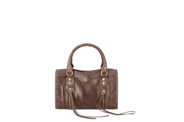 Bolsa Feminina Pequena Em Couro - Marrom