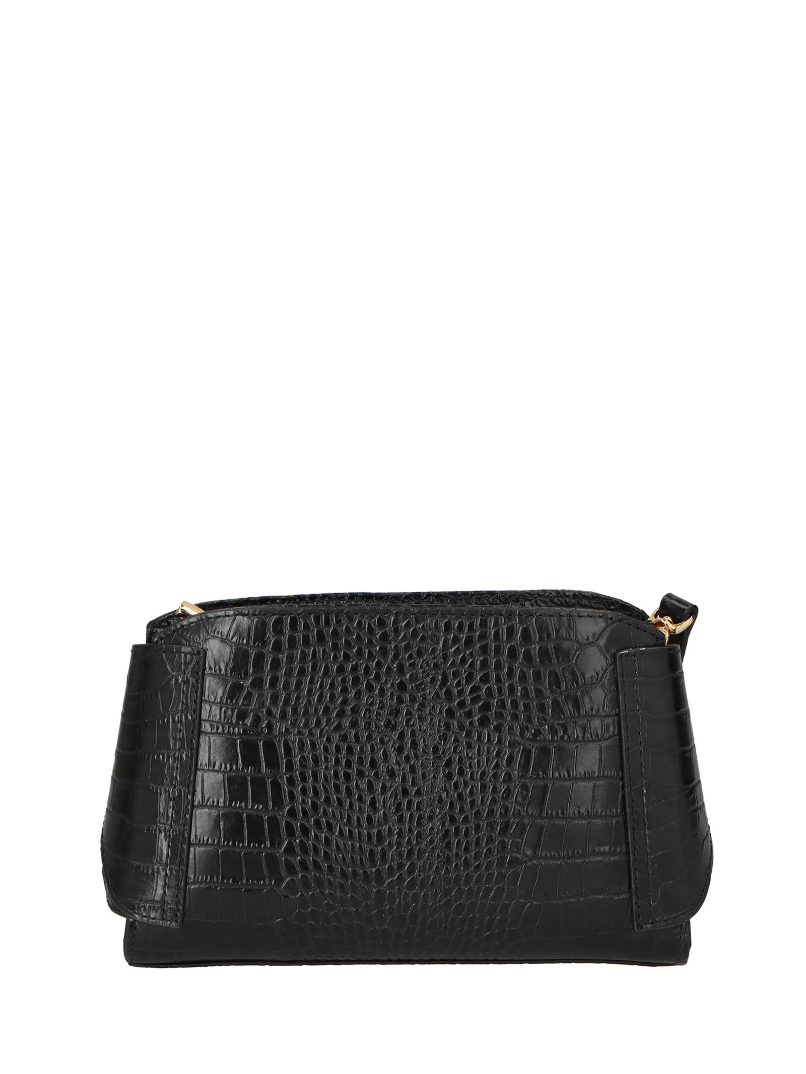 Bolsa Feminina Pequena Em Couro Preto Luiza Barcelos