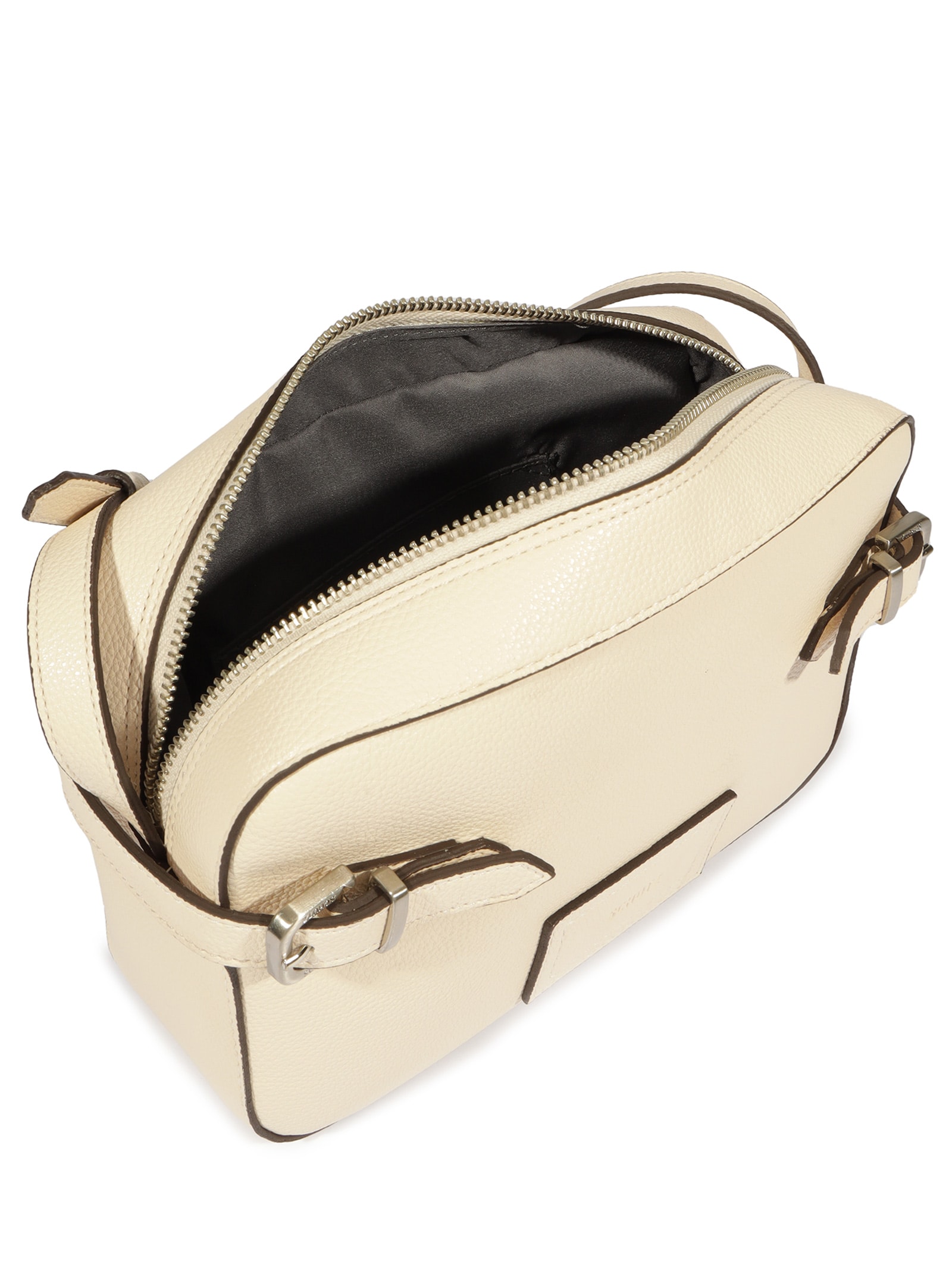 Bolsa Feminina Pequena Fivelas Branco Schutz