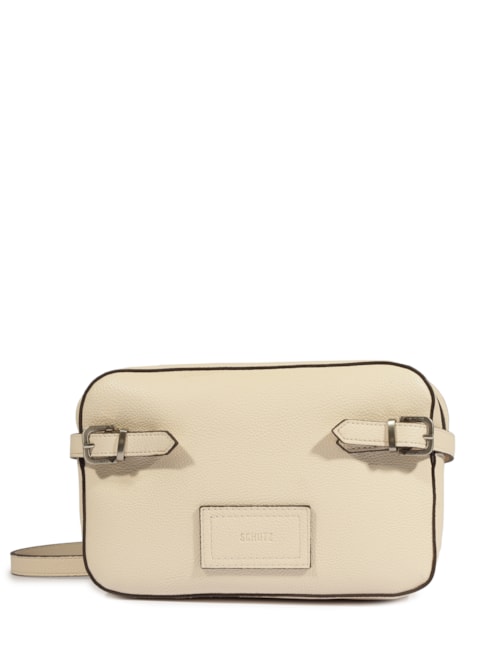 Bolsa Feminina Pequena Fivelas – Branco