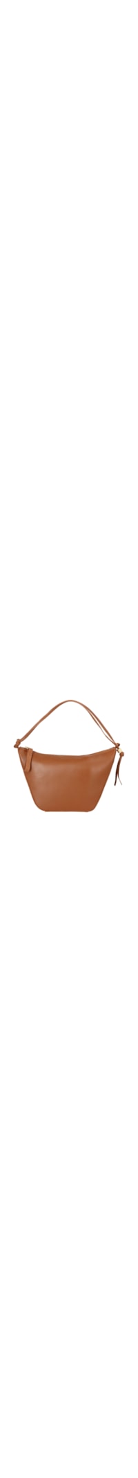 Bolsa Feminina Pequena Hobo Em Couro - Marrom