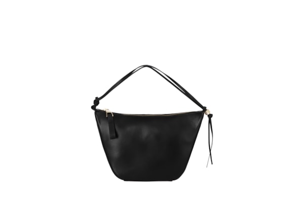 Bolsa Feminina Pequena Hobo Em Couro - Preto