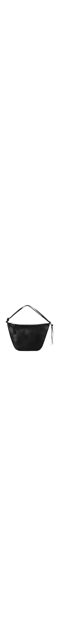 Bolsa Feminina Pequena Hobo Em Couro - Preto