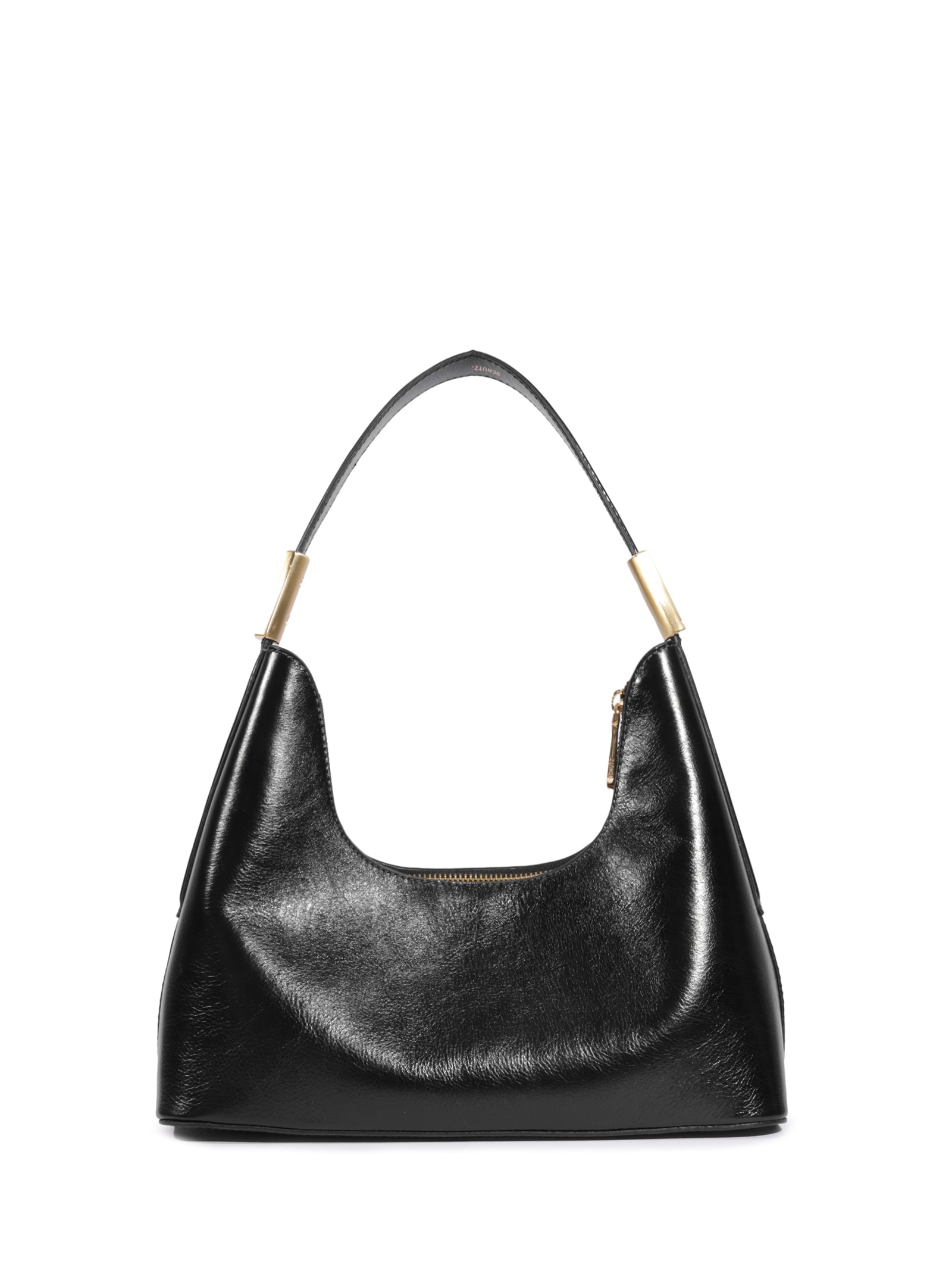 Bolsa Feminina Pequena Hobo Tiracolo Couro Preto Schutz