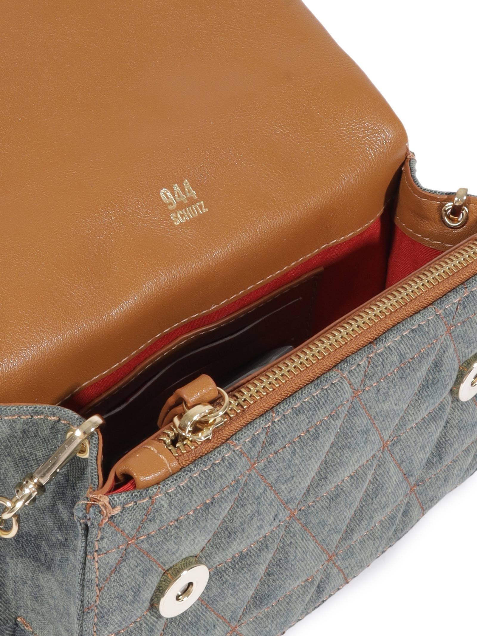 Bolsa Feminina Pequena Jeans Verde Schutz