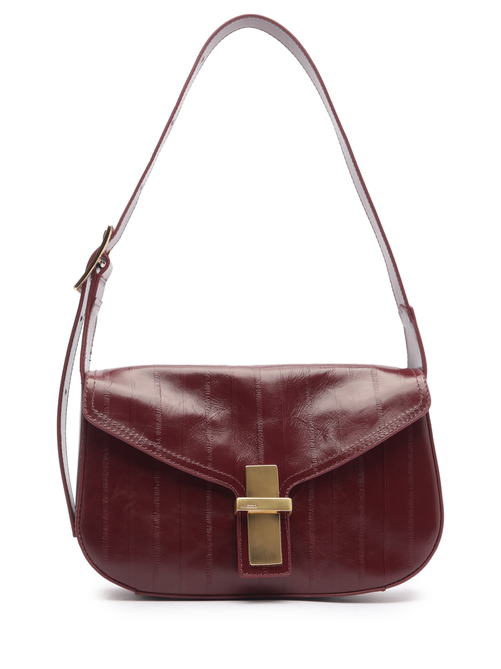 Bolsa Feminina Pequena Leather Enguia Vermelho Arezzo