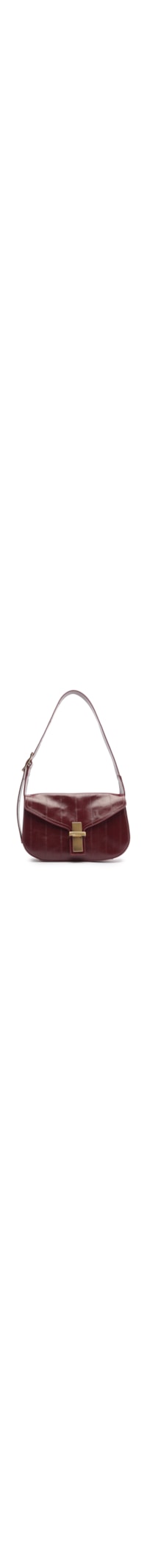 Bolsa Feminina Pequena Leather Enguia - Vermelho