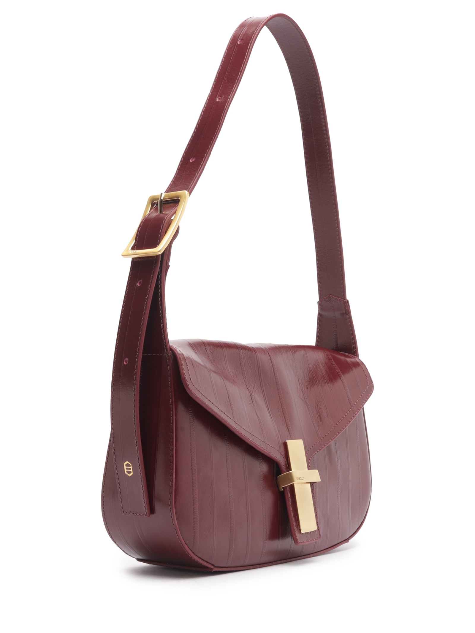 Bolsa Feminina Pequena Leather Enguia Vermelho Arezzo