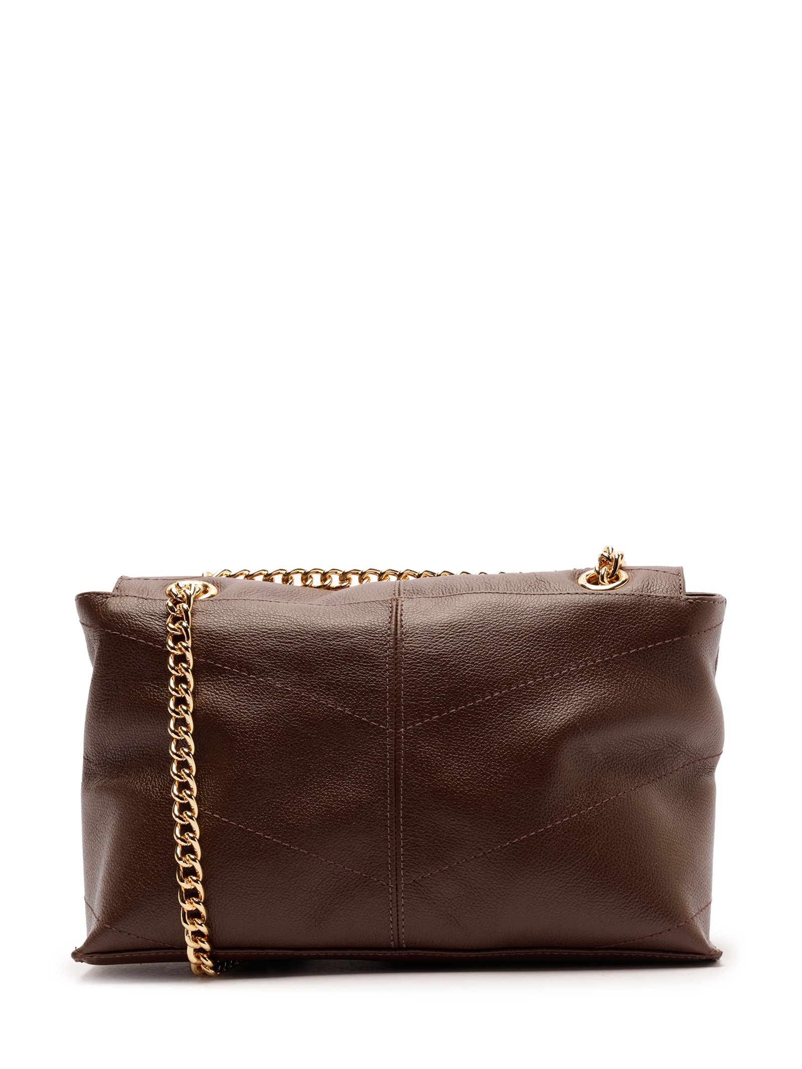 Bolsa Feminina Pequena Leather Glove Marrom Arezzo