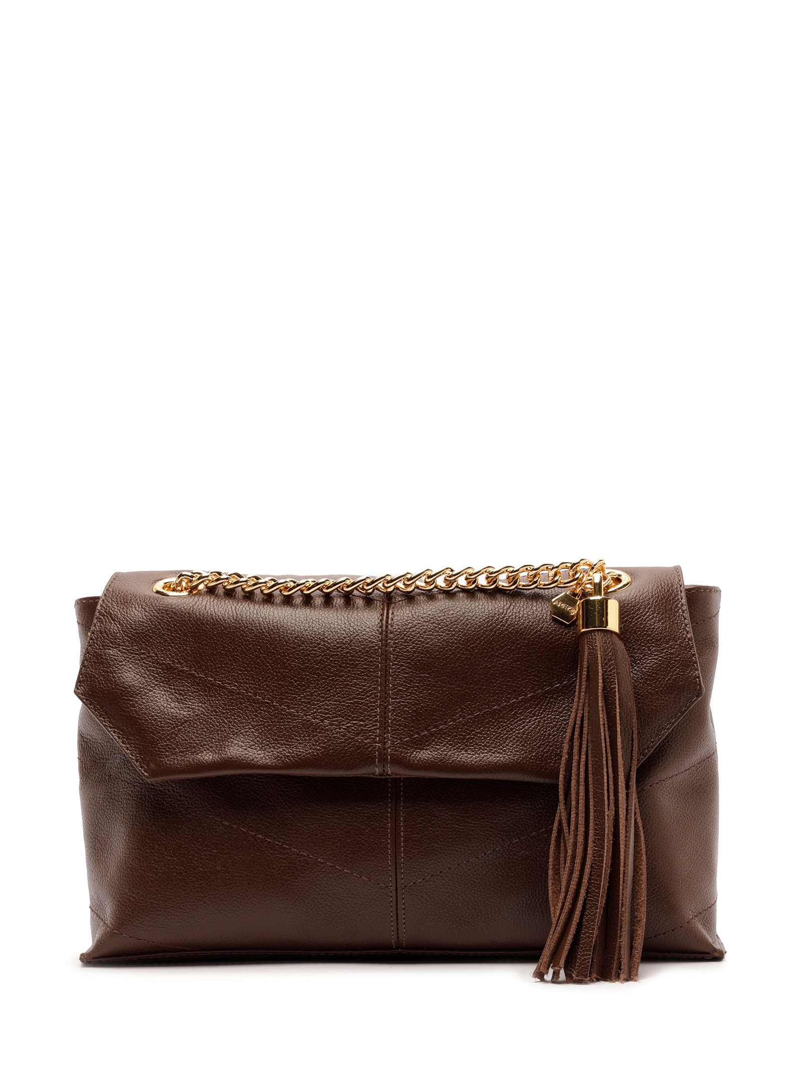 Bolsa Feminina Pequena Leather Glove Marrom Arezzo
