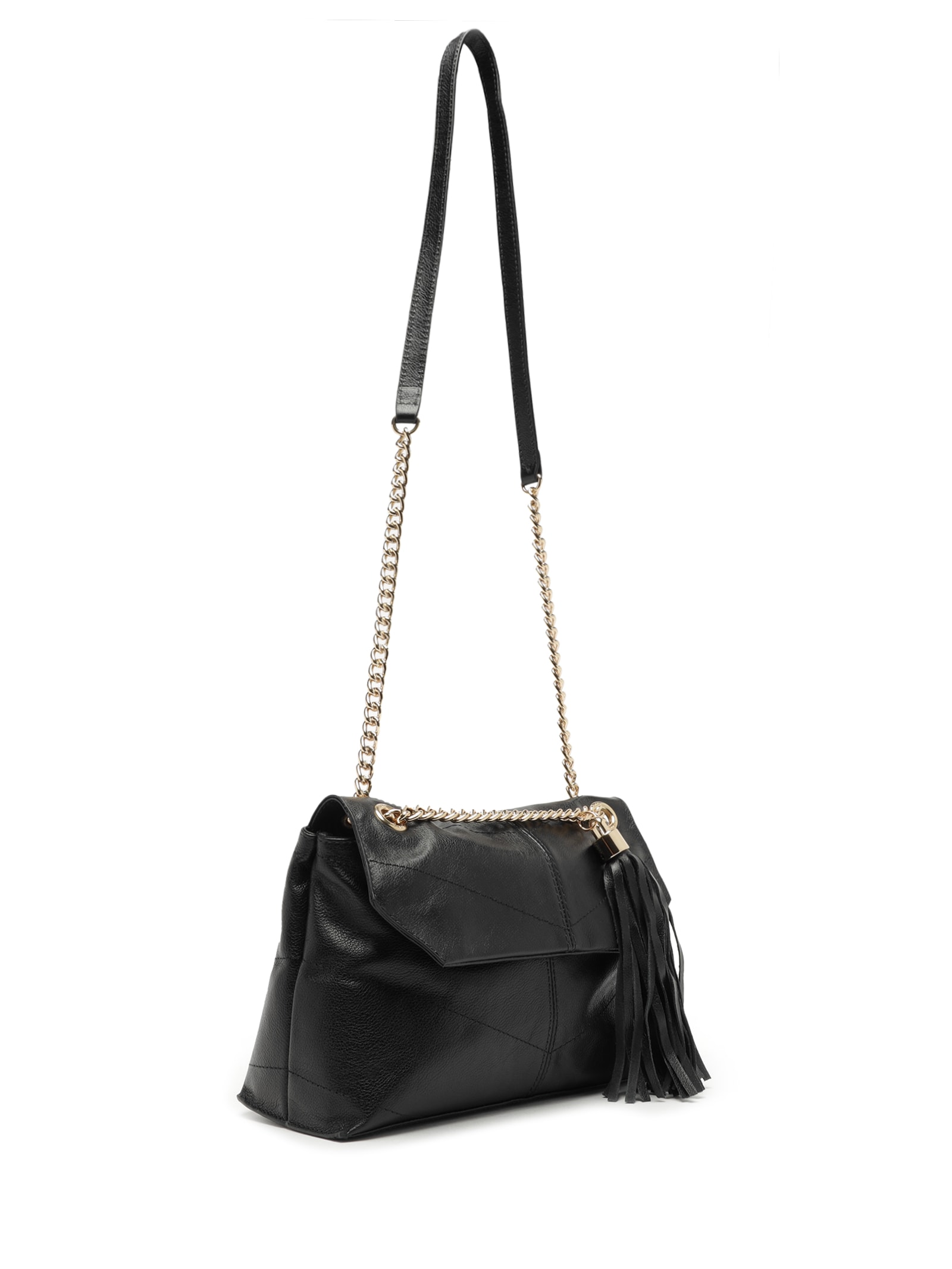 Bolsa Feminina Pequena Leather Glove Preto Arezzo