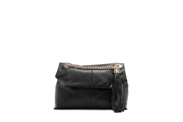Bolsa Feminina Pequena Leather Glove - Preto