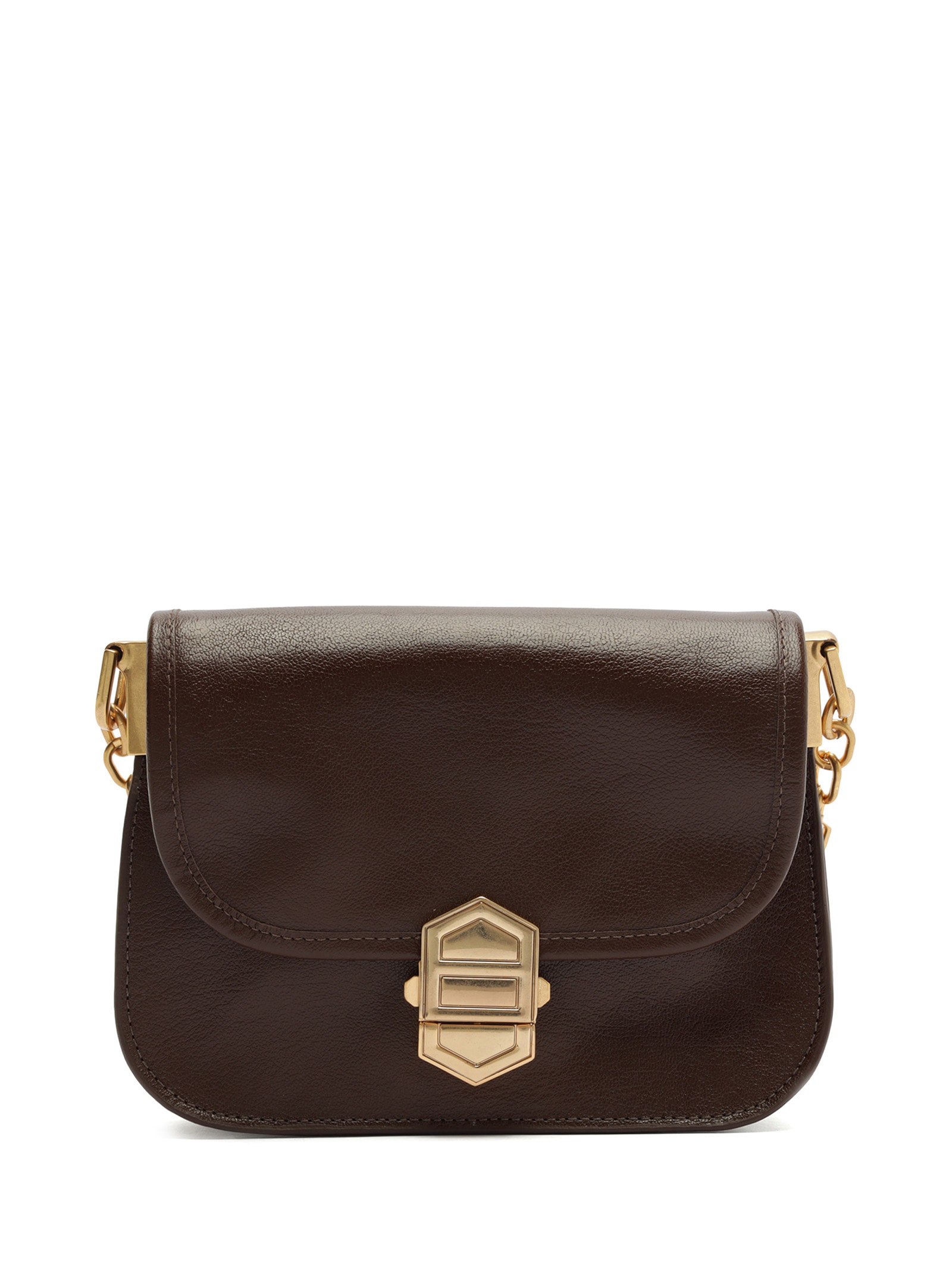 Bolsa Feminina Pequena Leather Sand Marrom Arezzo