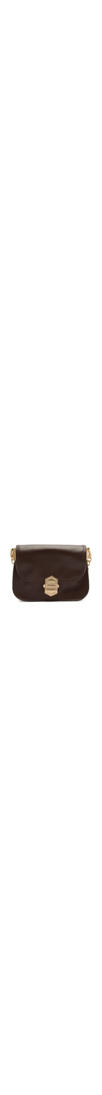 Bolsa Feminina Pequena Leather Sand - Marrom