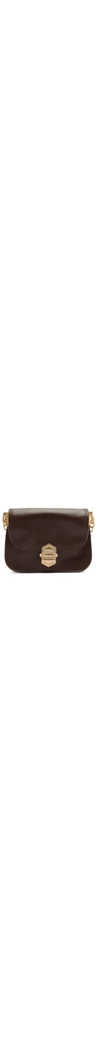 Bolsa Feminina Pequena Leather Sand - Marrom