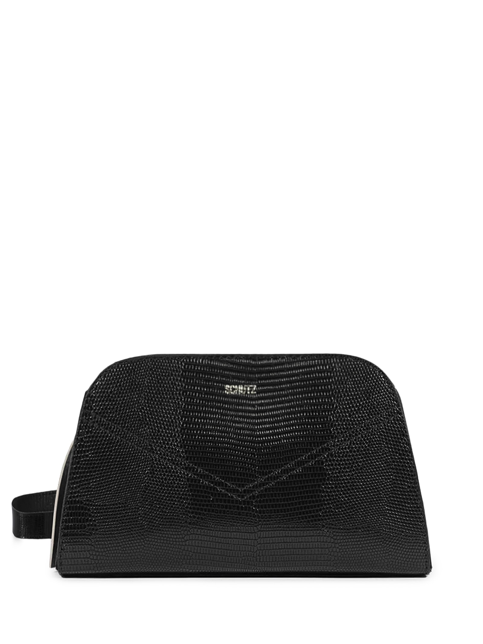 Bolsa Feminina Pequena Lizard Tecno Preto Schutz