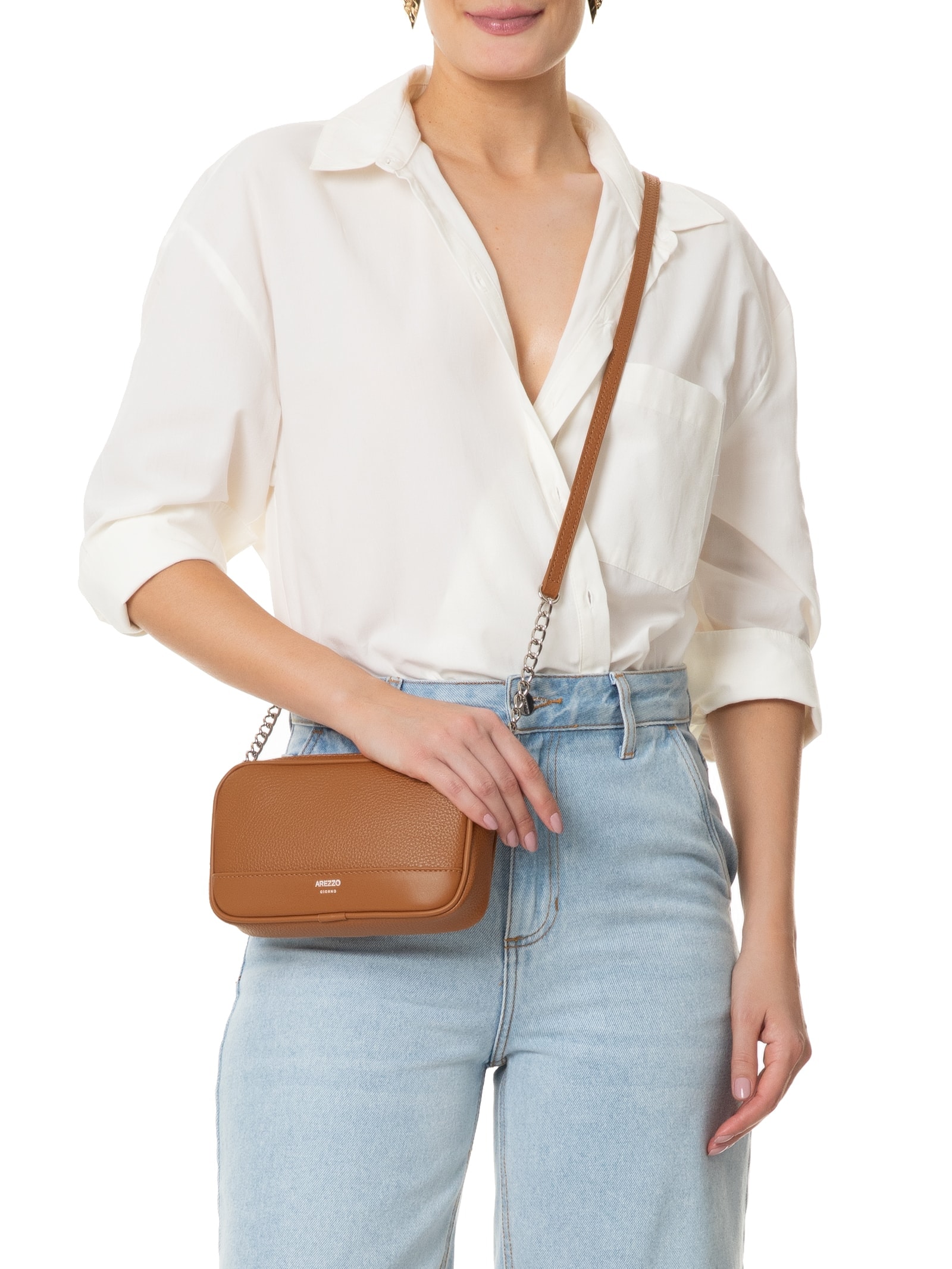 Bolsa Feminina Pequena Marrom  Arezzo