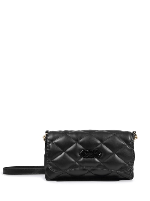 Bolsa Feminina Pequena Matelassê – Preto