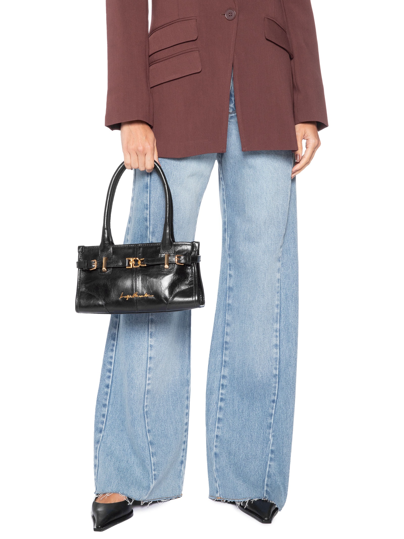 Bolsa Feminina Pequena Mineral Preto Luiza Barcelos