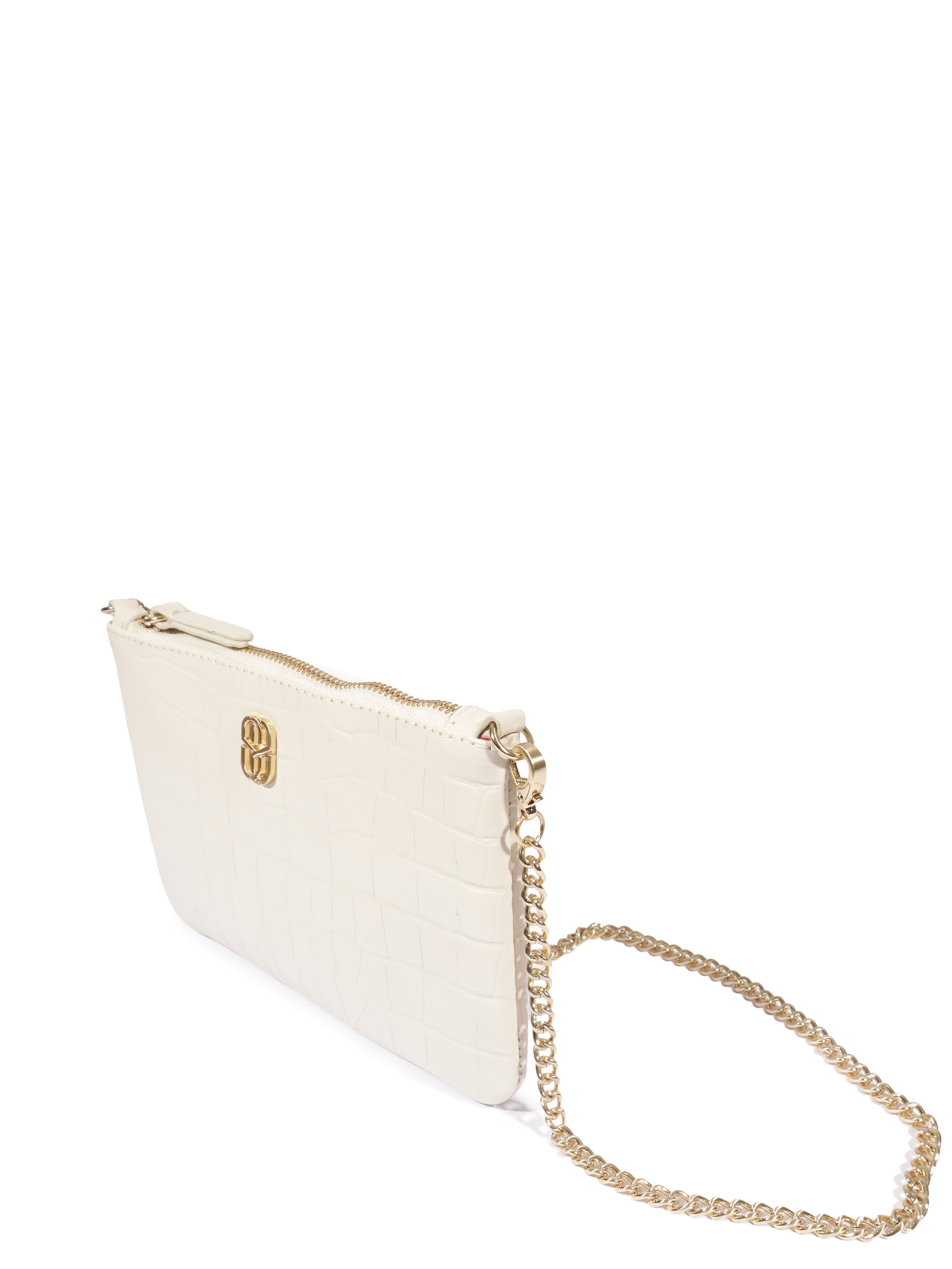 Bolsa Feminina Pequena Napa Fl Branco Schutz
