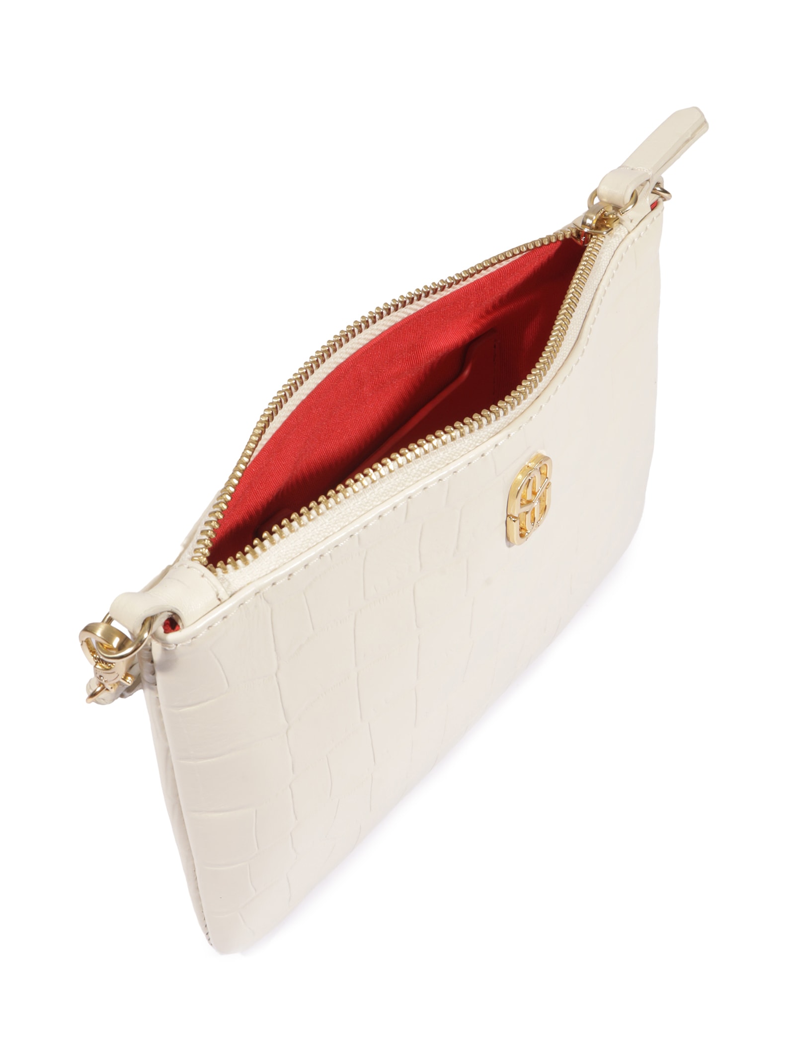 Bolsa Feminina Pequena Napa Fl Branco Schutz