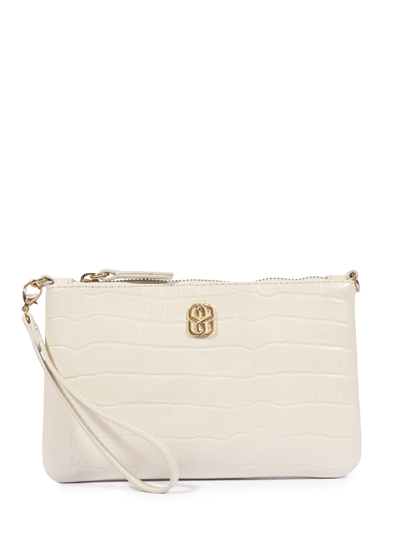 Bolsa Feminina Pequena Napa Fl Branco Schutz