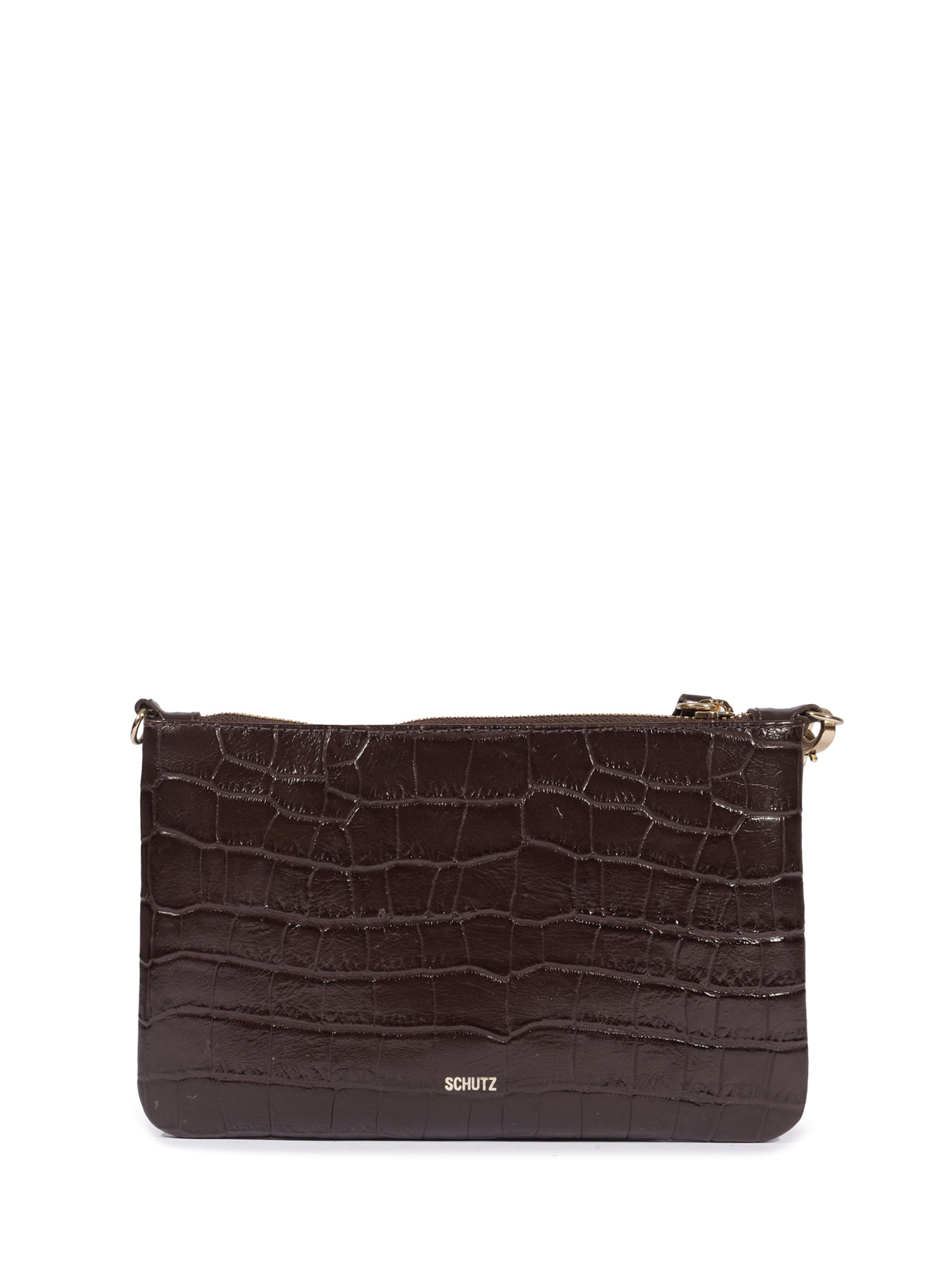 Bolsa Feminina Pequena Napa Marrom Schutz