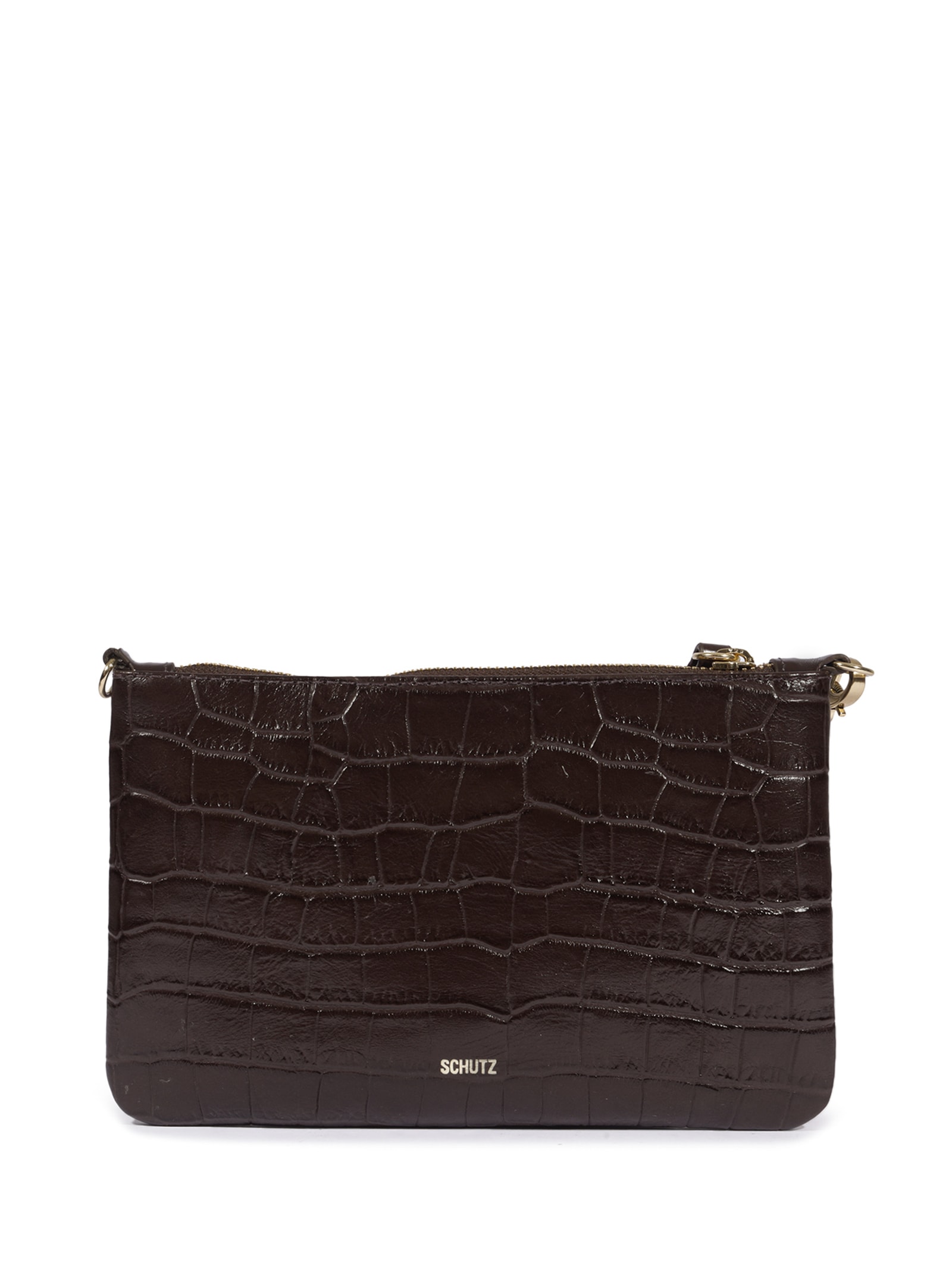 Bolsa Feminina Pequena Napa Marrom Schutz