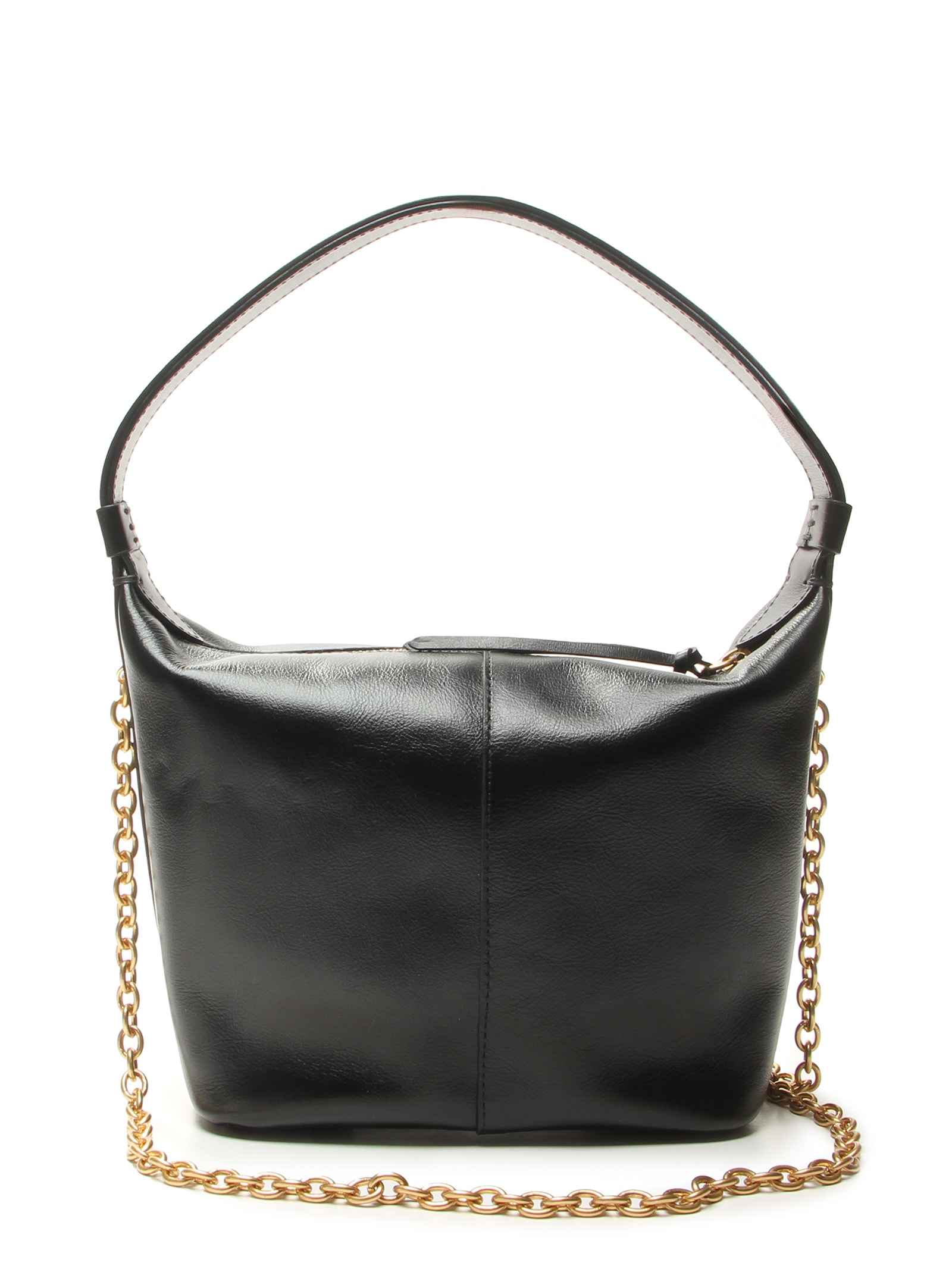 Bolsa Feminina Pequena Napa Oil Preto Vicenza