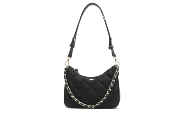 Bolsa Feminina Pequena Nylon Eco Calf - Preto