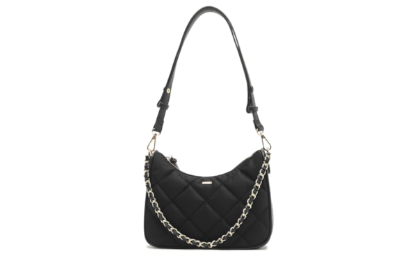 Bolsa Feminina Pequena Nylon Eco Calf - Preto