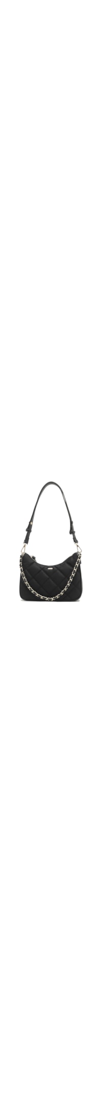 Bolsa Feminina Pequena Nylon Eco Calf - Preto