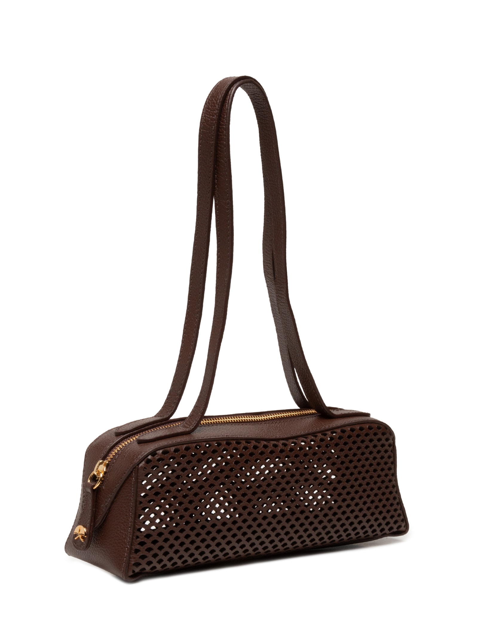 Bolsa Feminina Pequena Panamá Marrom Luiza Barcelos